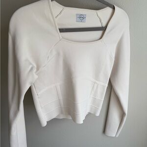 White Long Sleeve Top